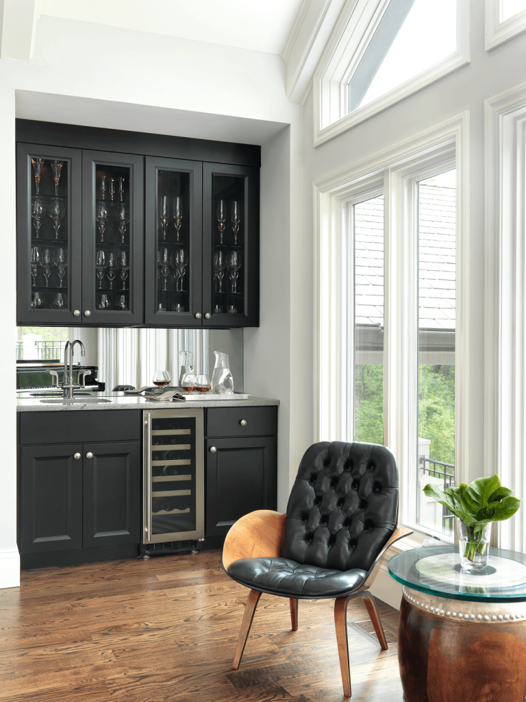 corner wet bar designs