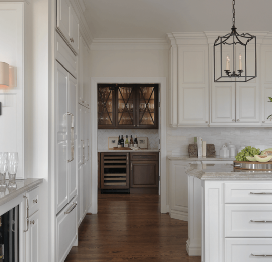 Classic Butler’s Pantry with Custom Glass Doors