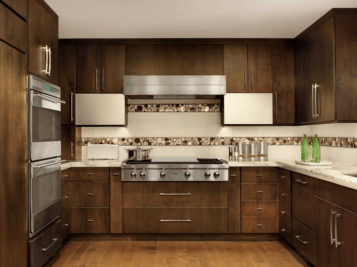 contemporary kitchen design tile backsplash