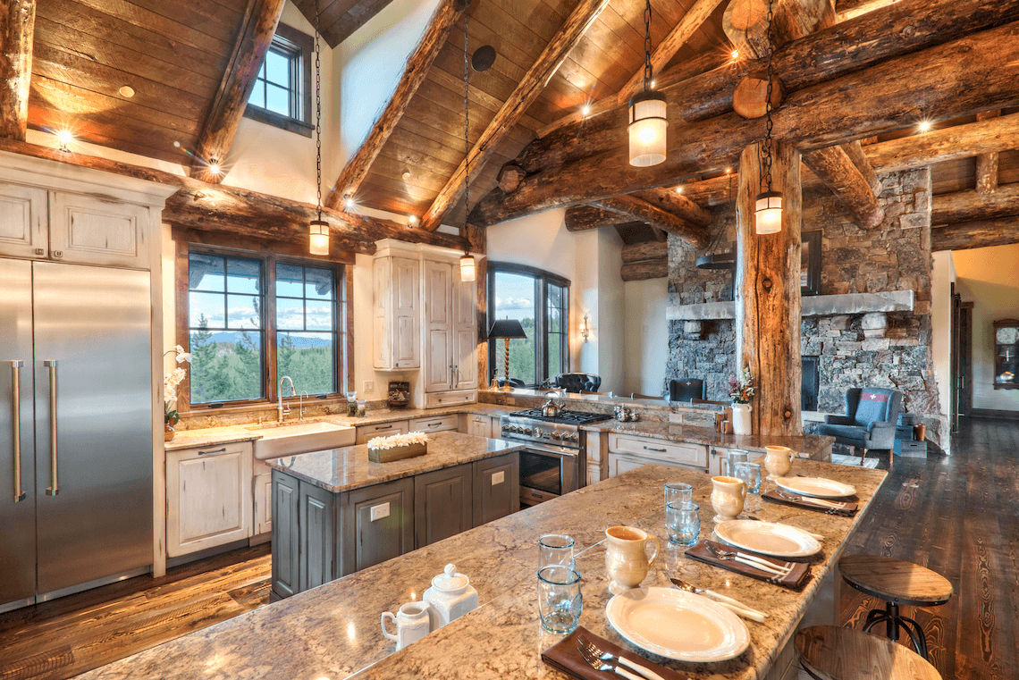 Rustic Kitchen - Distressed Painted Cabinetry by Shiloh - Beck/Allen Cabinetry in St. Louis, MO