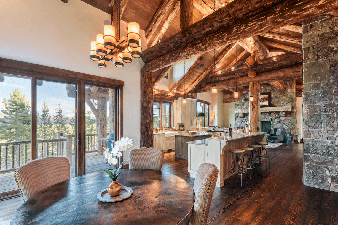 Rustic Kitchen and Breakfast Room 