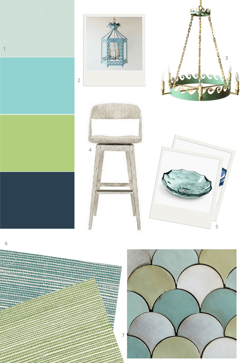 Taking color cues from the beauty of blue and green. 