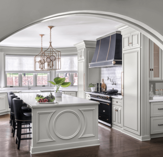 Kitchen and Dry Bar, English-Inspired Design