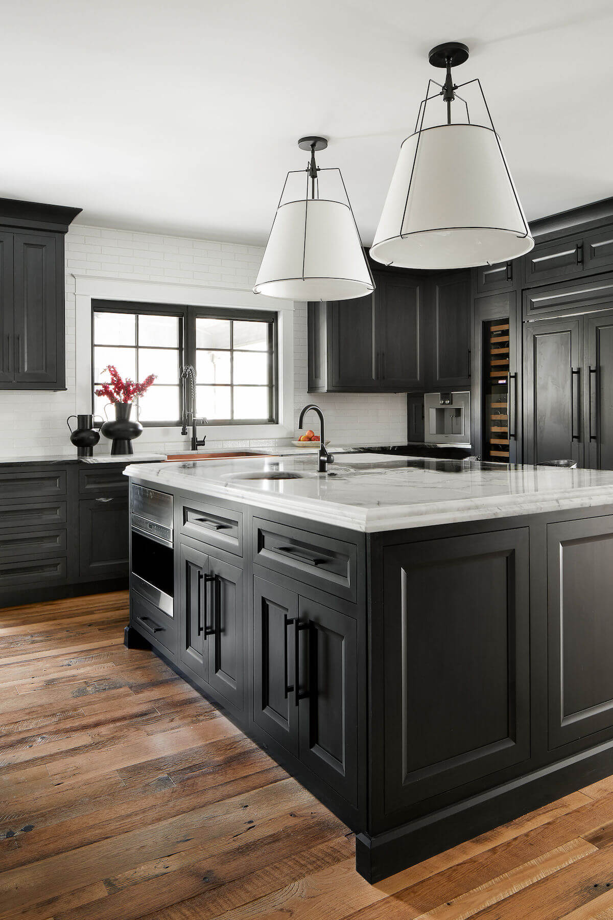 Black and White Kitchen by Megan Temple Designs